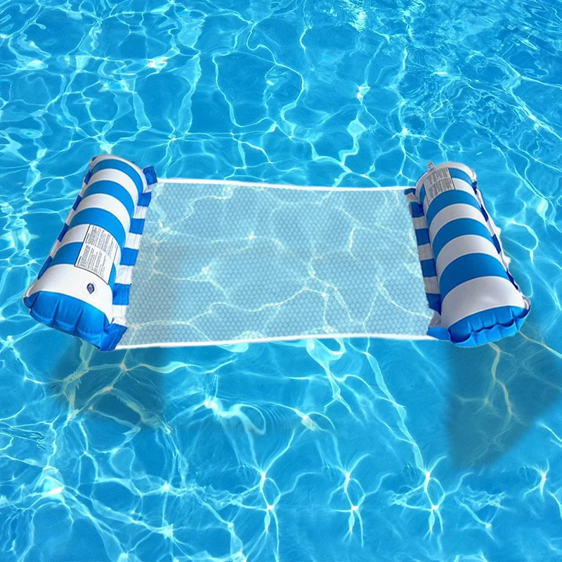 Picture 3: Inflatable Floating Bed ﻿Pool Float Water Hammock Foldable Lounge Chair For Swimming Pool Portable Parties Beach Leisure