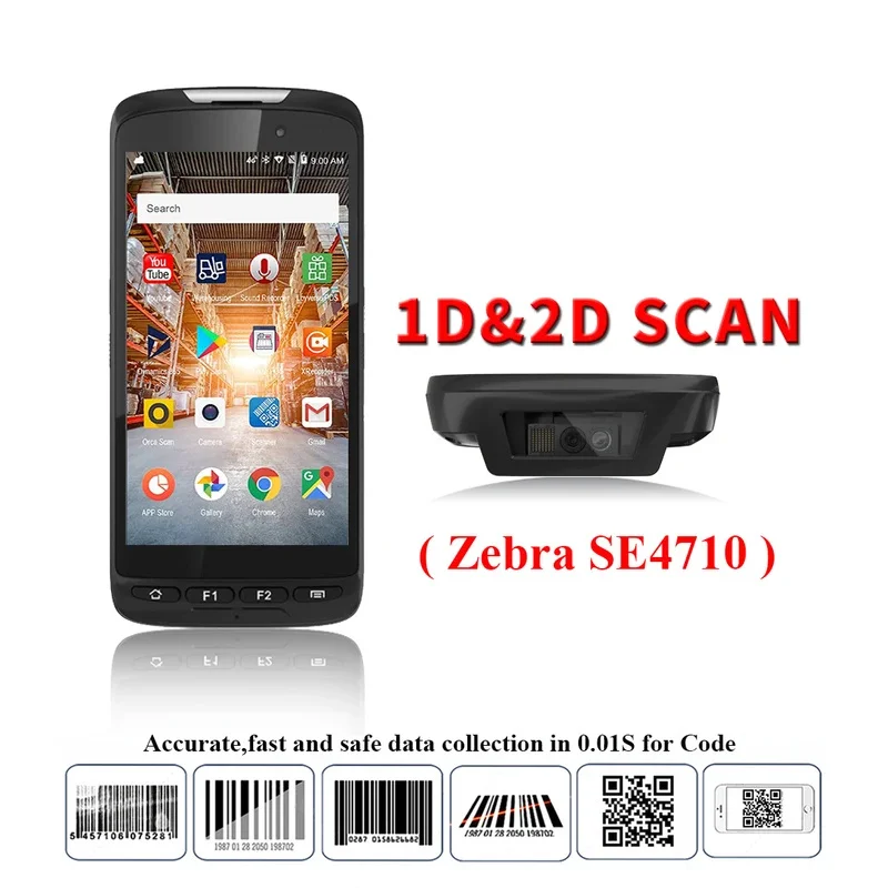 5 inch Android 11 OS Rugged   PDA 4G 64G 1D 2D Handheld Barcode Scanner Data Collector WiFi 4G GPS