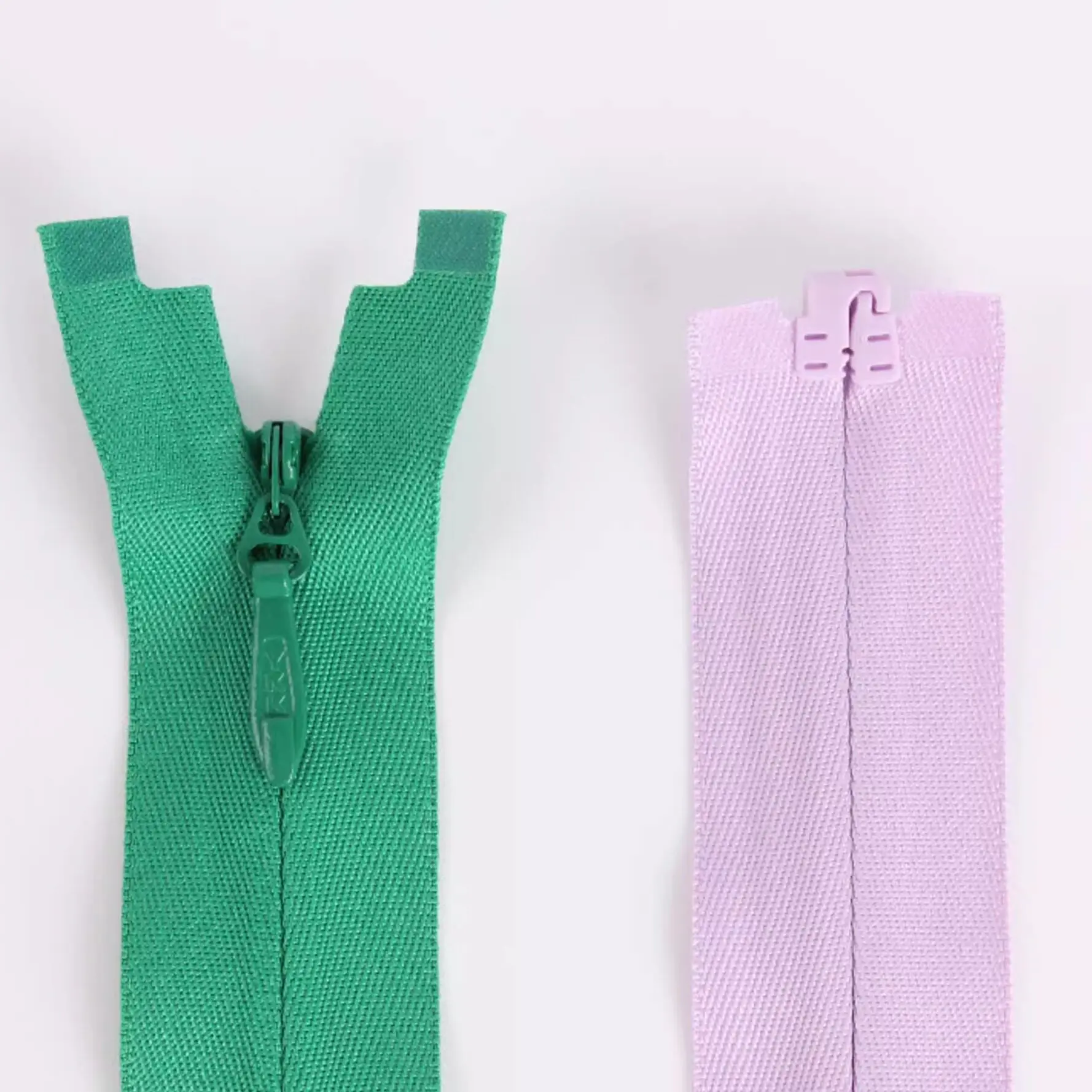 YKK-Reißverschluss Nr. 5 Kleid mit unsichtbarem Reißverschluss und offener Schleppe, Stoffkante, 25 40 60 80 120 200 cm – Detail 3