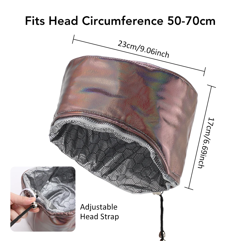 SPA Heat Cap Hair Steamer 9-level Temperature and 5 Timed Settings Hair Mask Hair Heating Cap for Hair Treatment Home Use