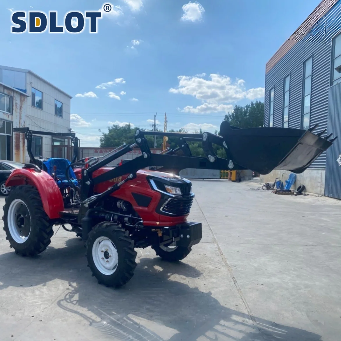 Customized 50HP 4WD Diesel Agricultural Euro5 Tractor Loader Ready with Bucket Compact Utility Equipment