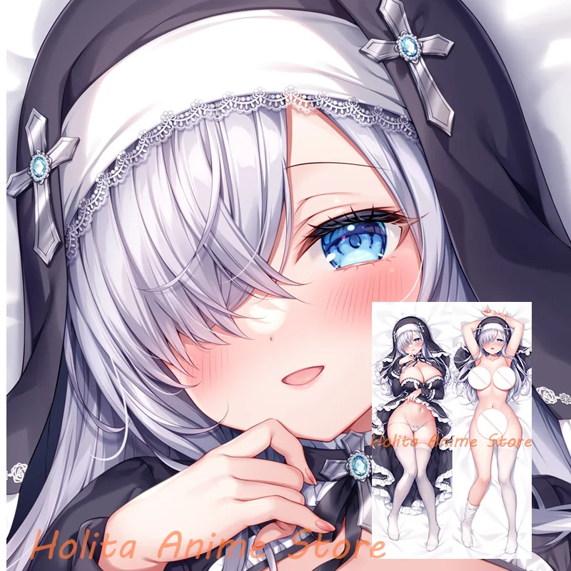 Dakimakura Sexy Nun Anime Double sided Print Life size Body Pillow Cover Pillowcase