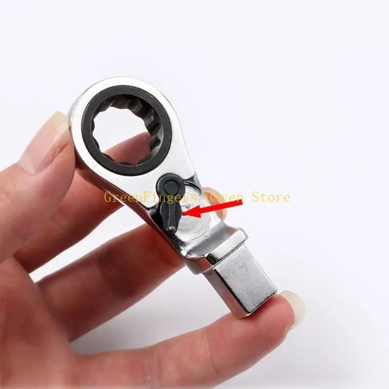 

F68D 8-19mm Flexs Head Ratchet Set, Flexible Ratchet Wrench with Quick-Release Head,Ratchet with Non Slip Handle