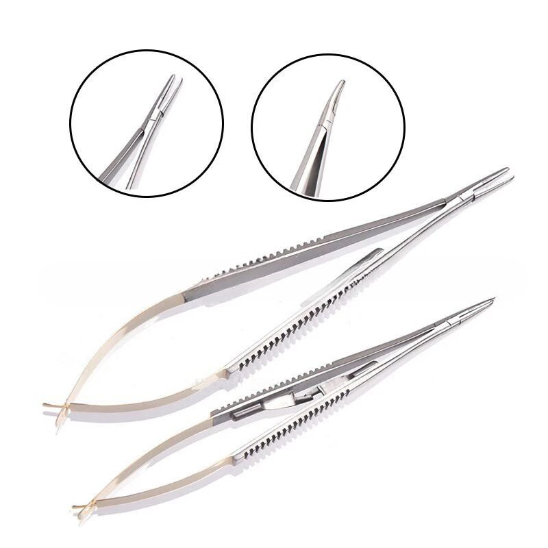 

Dental Materies Dental Orthodontic clamping forceps Curved Straight Surgical 14cm 16cm Dentistry Lab Implant Instrument Tools