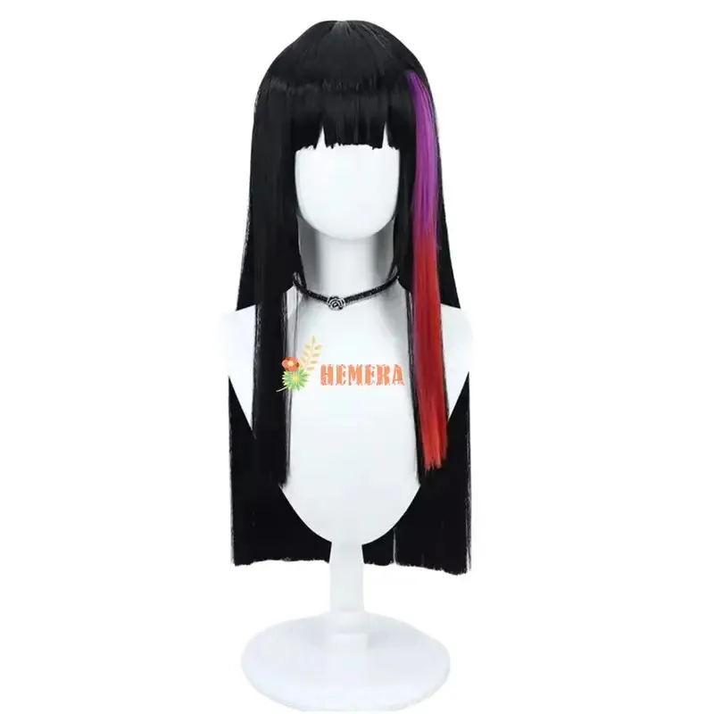 2025 11 2024 جديد أنيمي لامع روج ريدستار تأثيري حلي شعر مستعار أحمر طويل خندق معطف موحد امرأة مثير هالوين كرنف #6