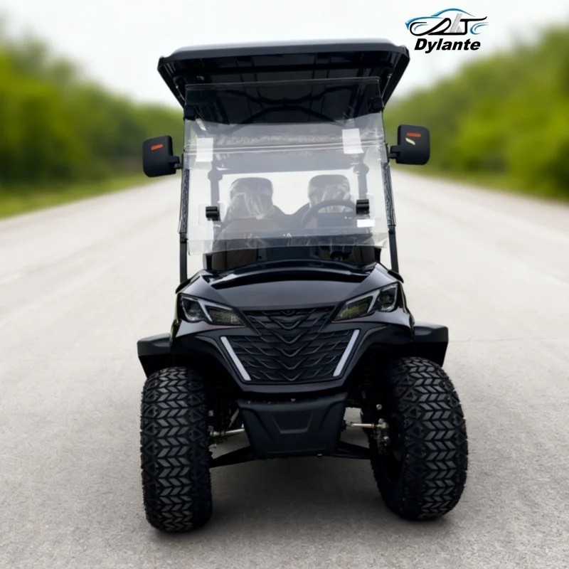 تصميم جديد 48/60/72 فولت بطارية الرصاص الحمضية تعمل بالطاقة عربات الغولف نادي السيارات 3 صفوف 6 مقاعد عربة جولف كهربائية الجملة والتجزئة #4
