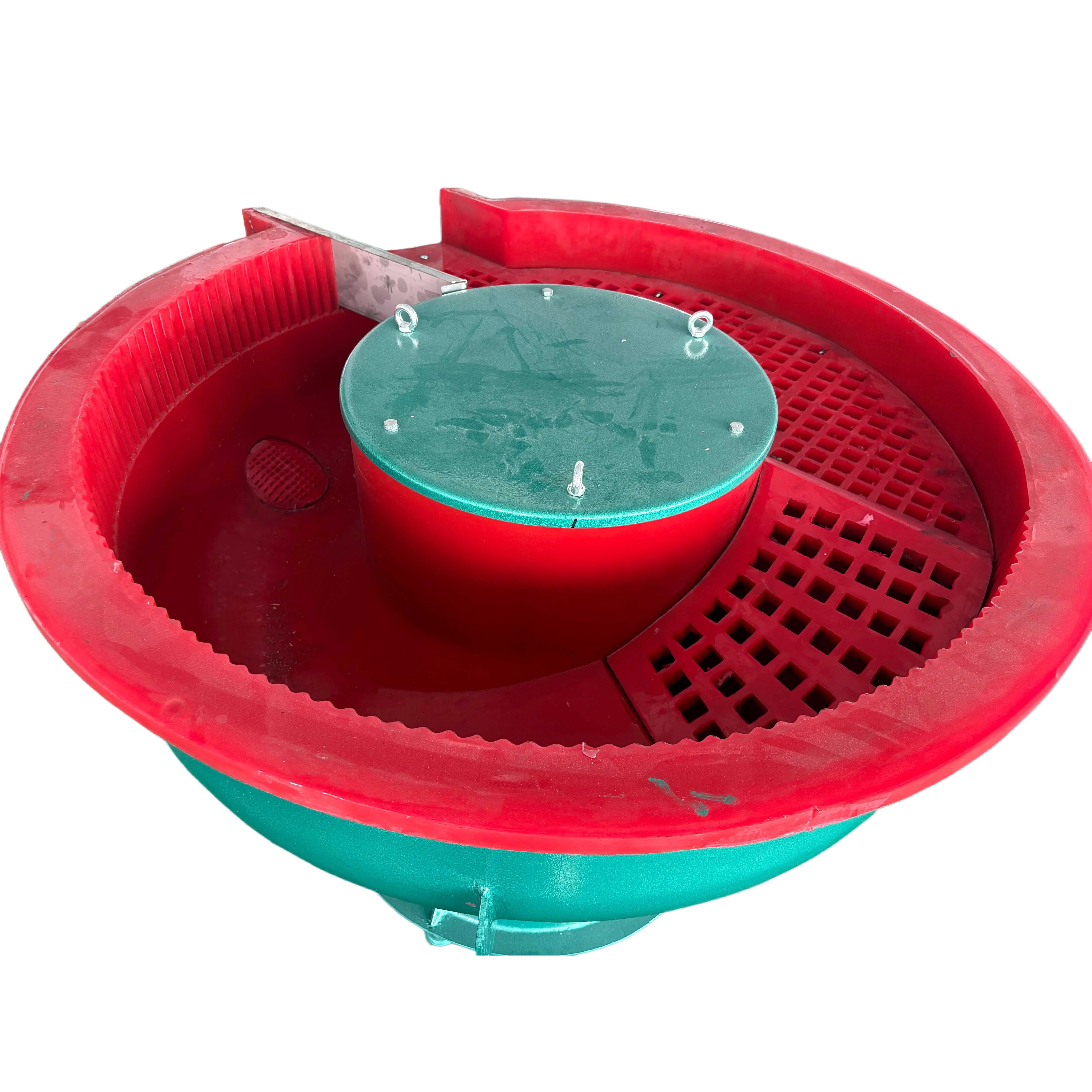 250L Ceramic Jewelry Automatic Deburring PU Barrel Vibrator Polishing Machine For Silver