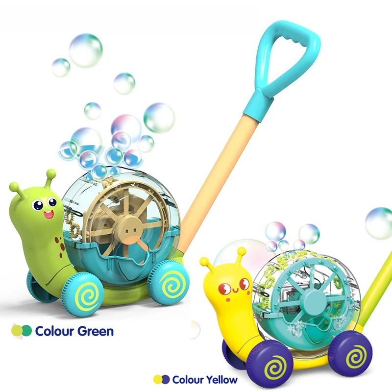 Electric Bubble Snail Cart for Children - Automatic Bubble Machine for Outdoor Play - Parent-Child Bubble Blowing Toy