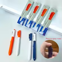 1pcs New Creative Water Gun Ballpoint Pen Novelty Practical Jokes Water Spray Toys Student Funny Interactive Writing Pens