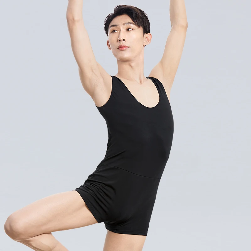 Men Dance Leotard Undershirts Sports Workout Bodysuit Shorts Wrestling Singlet Fitness Jumpsuit Slip Underwear Man Swimwear