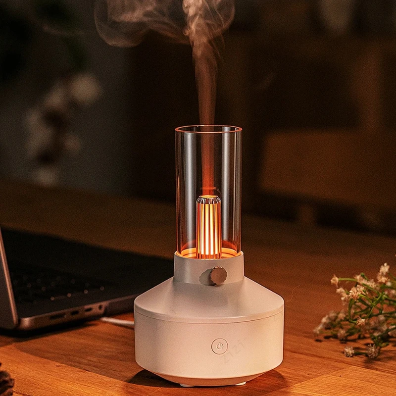 Retro Candlelight Shaped Humidification Essential Oil Aromatherapy Machine USB Ultrasonic Aromatherapy Essential Oil Diffuser
