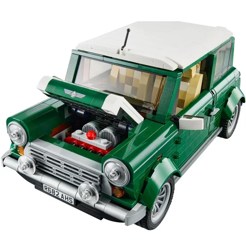 In Shock Klassieke Technische Retro Vintage Auto Bouwstenen Compatibel 10242 Model Sets Stenen Kinderen Speelgoed Cadeau