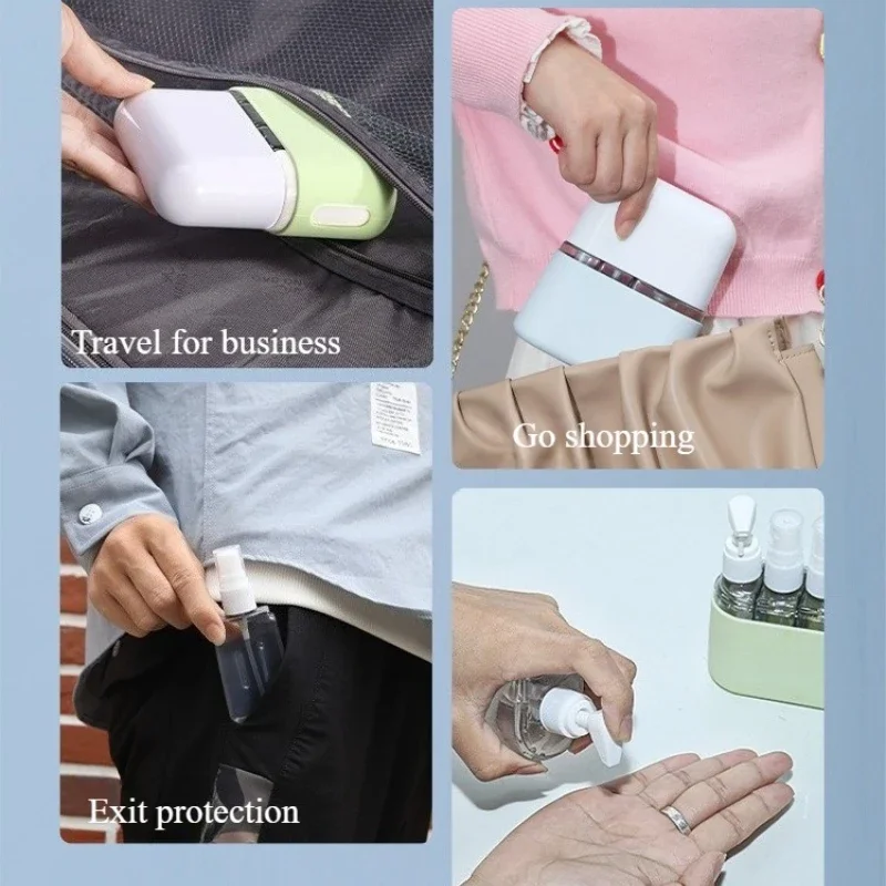 4 in 1/2 in 1 Bottiglie da viaggio da 50 ml e 100 ml Set Shampoo Gel doccia Lozione per lavaggio a mano Bottiglia vuota divisa Kit da viaggio Accessori