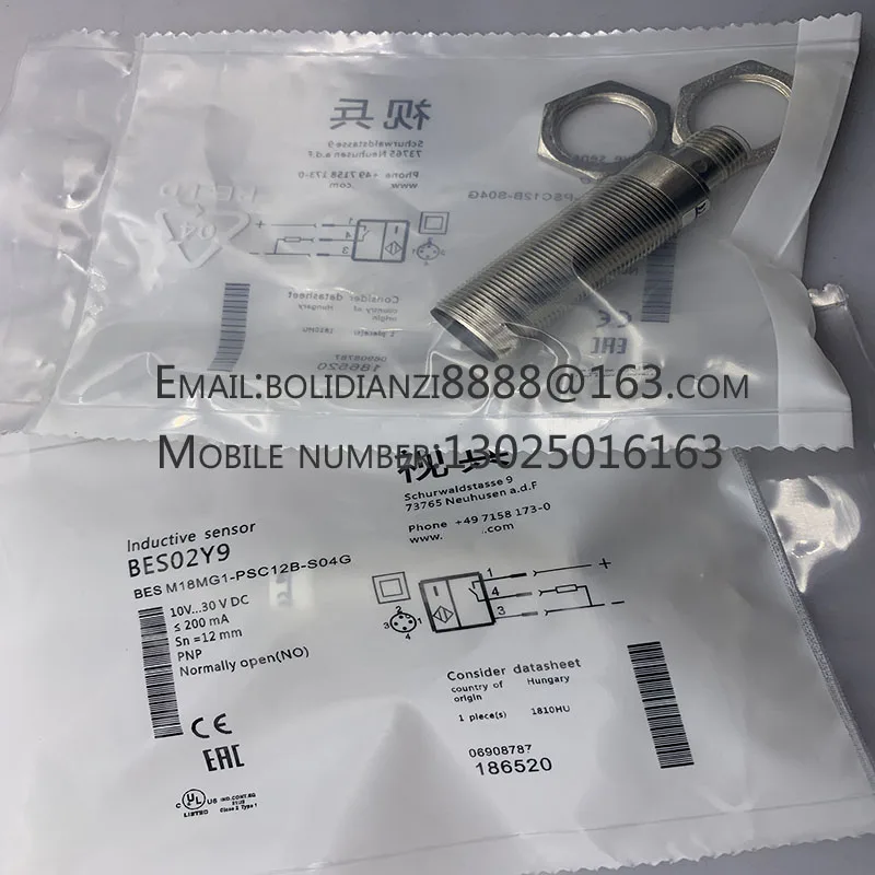 

The brand-new original sensor BES02Y9 BES M18MG1-PSC12B-S04G warranty for one year in stock