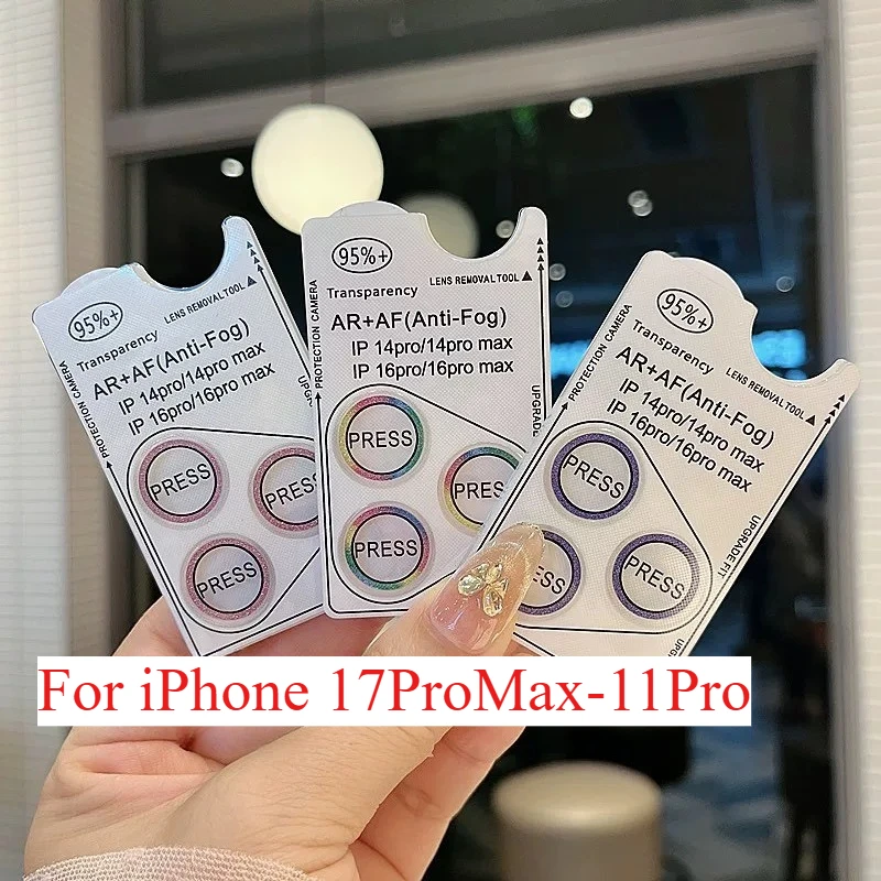 2-3 Stücke Bling Glitter Diamant Kamera Objektiv Schutz Für Iphone 17 16 15 13 Pro Max Plus Displayschutzfolien Film Für IPhone 13