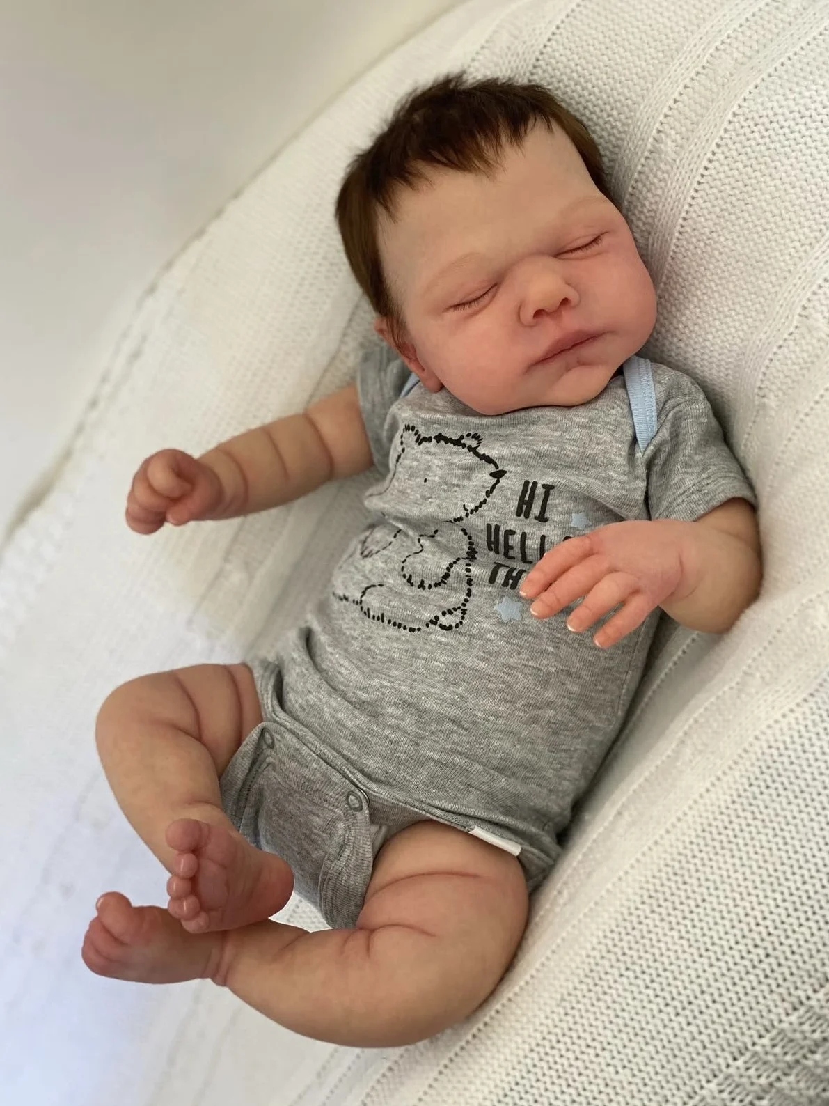 

Cokela 20 дюймов/50 см настоящая кукла реборн кукла мягкая на ощупь реалистичная силиконовая кукла реборн с имплантированными искусственными волосами