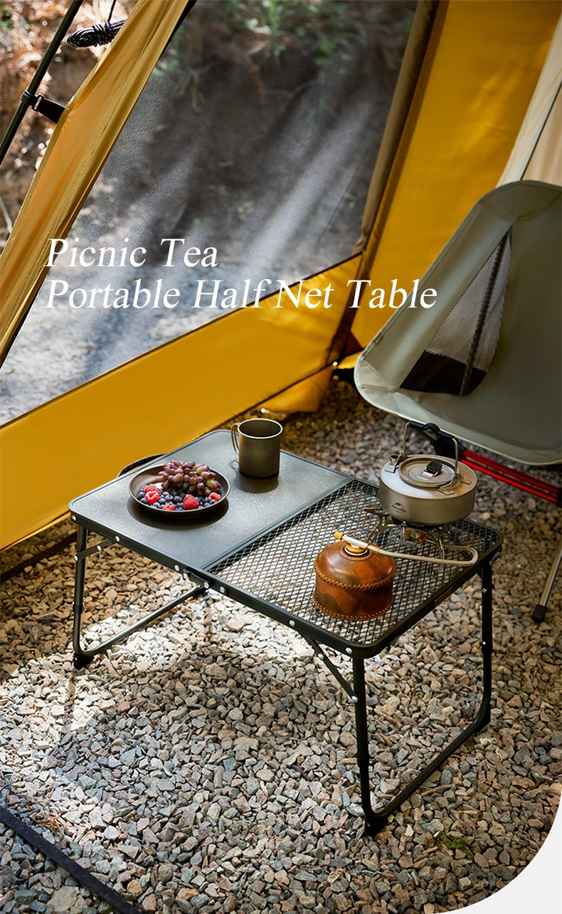Naturehike MDF-Campingtisch, ultraleichter klappbarer Schreibtischtisch, höhenverstellbar, faltbar, kleiner Tisch für den Außenbereich, Kaffee-Picknicktische – Detail 3