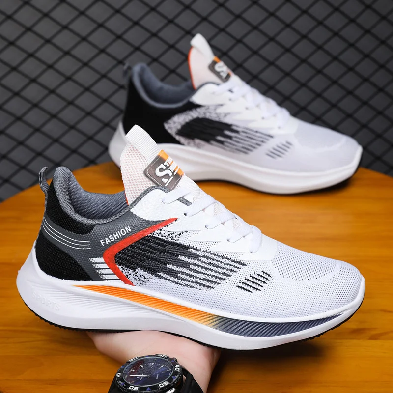 Sports shoes, men's summer hollow out breathable mesh shoes, fashionable and versatile trend casual shoes, low top comfortable