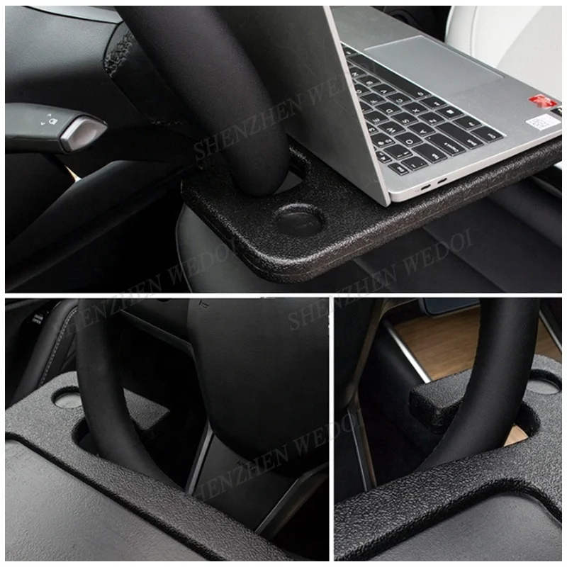 Steering Wheel Tray Vehicle Seat Mount Notebook Laptop Eating Desk Car Food Eating Tray Steering Wheel Desk Kits