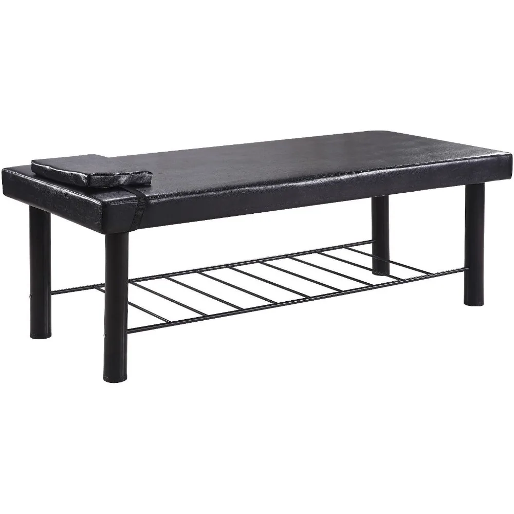 Mesa de masaje estacionaria, cama de Spa de 75 "de largo, 29,5" de ancho, mesa de masaje estacionaria resistente, cama de Terapia Física