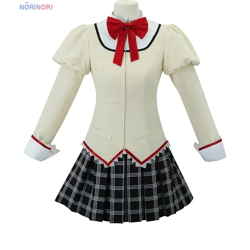 Kaname Madoka Anime Puella Magi Madoka Magica Cosplay Costume Clothes Wig Shoes Uniform Cosplay Akemi Homura Tomoe Mami Set