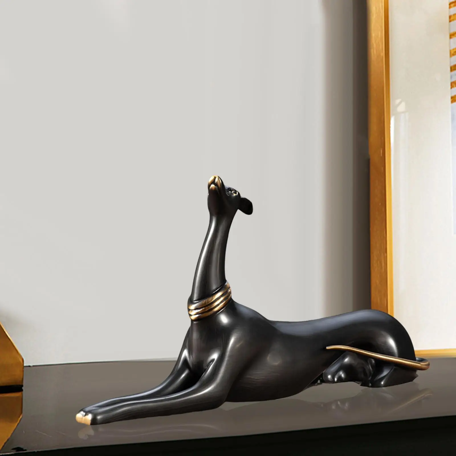 

Copper Dog Statue Collectible Dog Figurine for Bedroom Table Living Room
