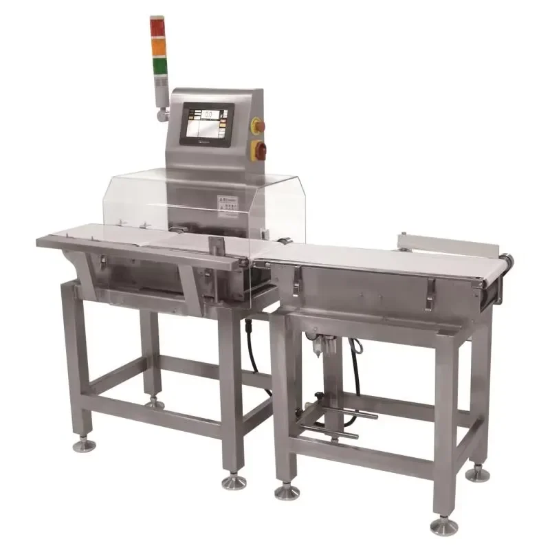 High-Speed Automatic Weighing Scales Check Weigher Controller with Rejector Efficient Industrial Weighing Equipment