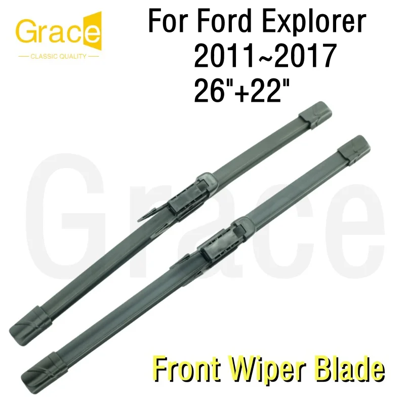 

Wiper Blade For Ford Explorer 26"+22" Car Windshield Windscreen Rubber 2011 2012 2013 2014 2015 2016 2017