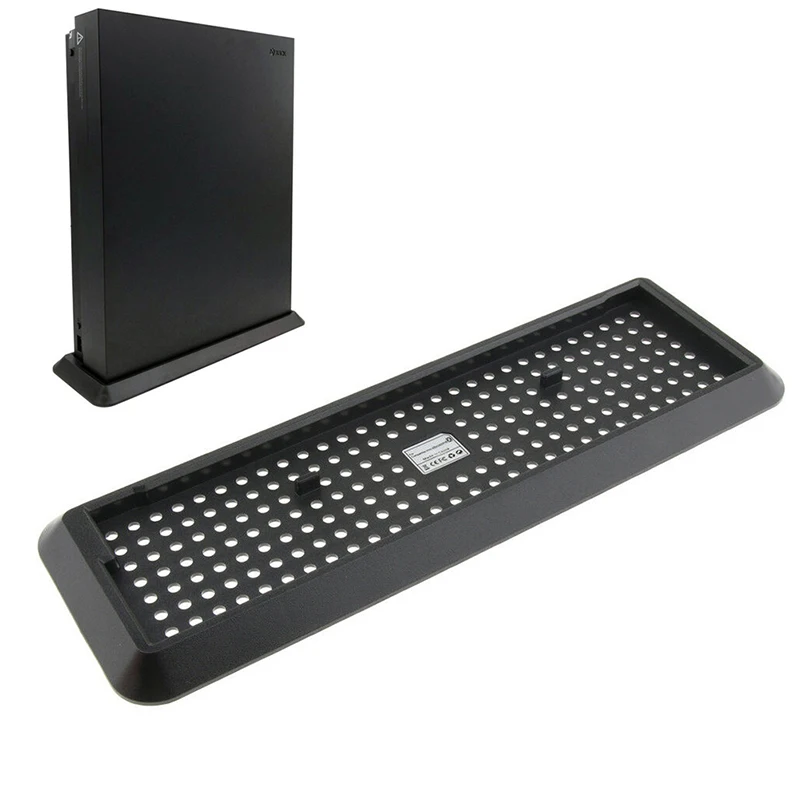 Vertical Stand Mount Holder Base Cooling Vents Black For Xbox One X