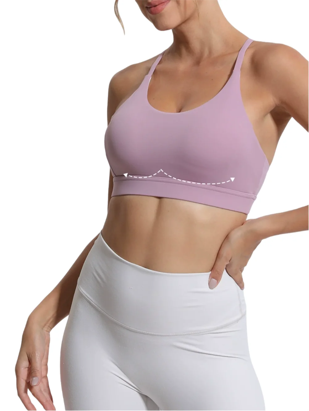 Women's Seamless Workout Tank Top, Shock Absorption Sports Bra Built-in, Fixed Pad Racerback Camisole for Yoga Pilates Gym Fitne