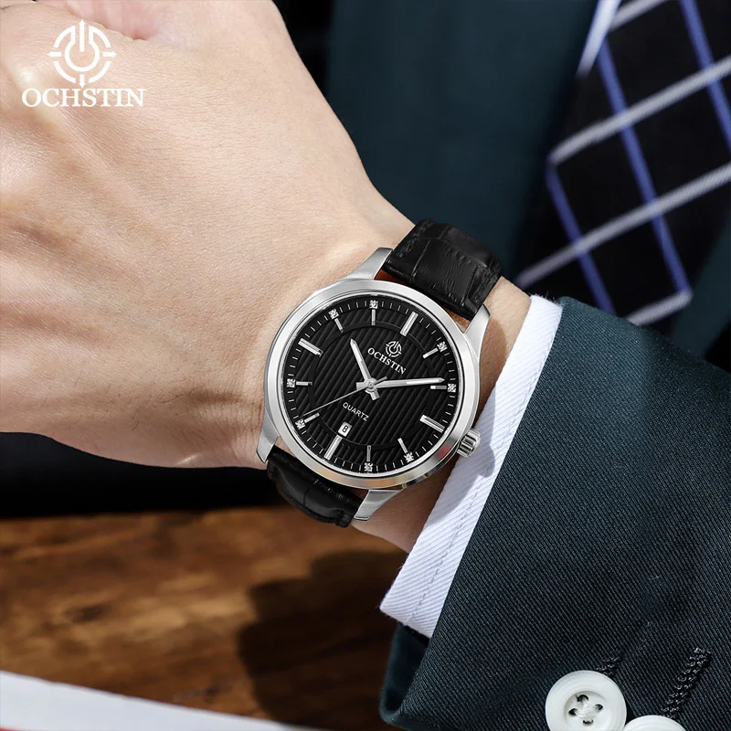 OCHSTIN2024 New Simple and Comfortable Originale Original Collection Multifunction Quartz Movement Watch Men's Quartz Watches