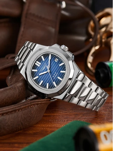 Imagen 2 del producto Reloj Automático para hombre, relojes mecánicos con fecha de negocios, resistente al agua, de acero inoxidable, luminoso, de lujo, regalo para novio