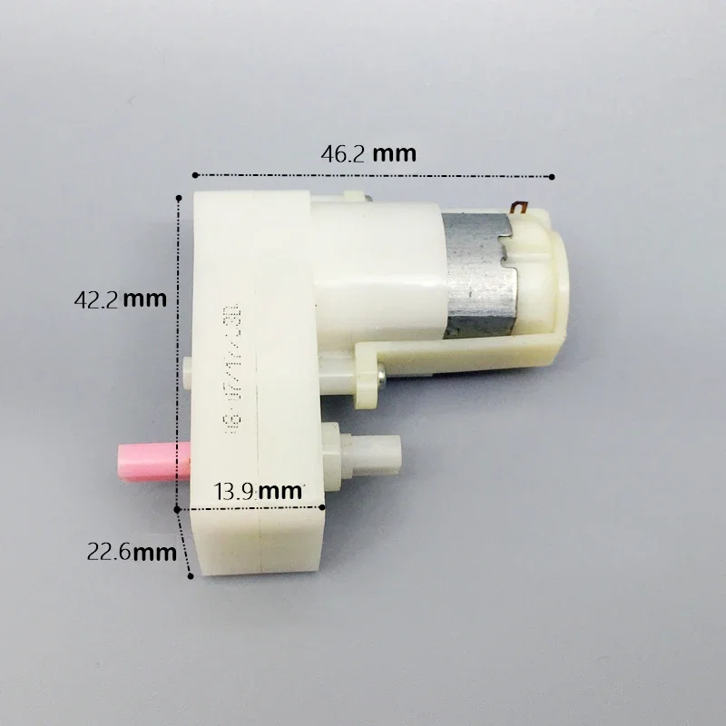 DC 3V-6V 44RPM Micro130 DC Geared Motor Dual Output Flat Shaft  Slow Speed Large Torque CW CCW Small Plastic Gear Box Diy Robot