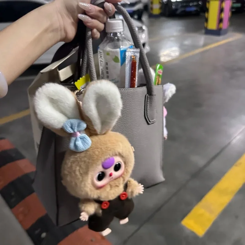 

Genuine Baby Three 3-Year-Old Macaron Little Rabbit Series Plush Keychain Blind Box Trendy Collectible Doll Bag Charm Mysterious