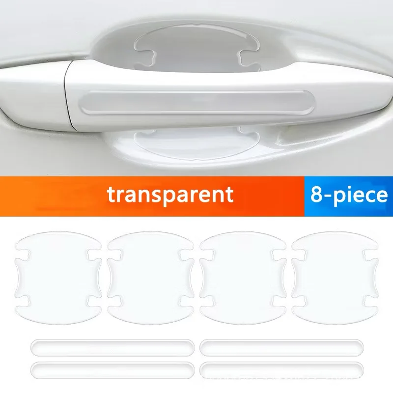 

(8 PC/set)Car Door Handle Protection Car Door Bowl Sticker Anti-Scratch Auto Cover Inner Bowl Transparent Anti Scratch Sticker