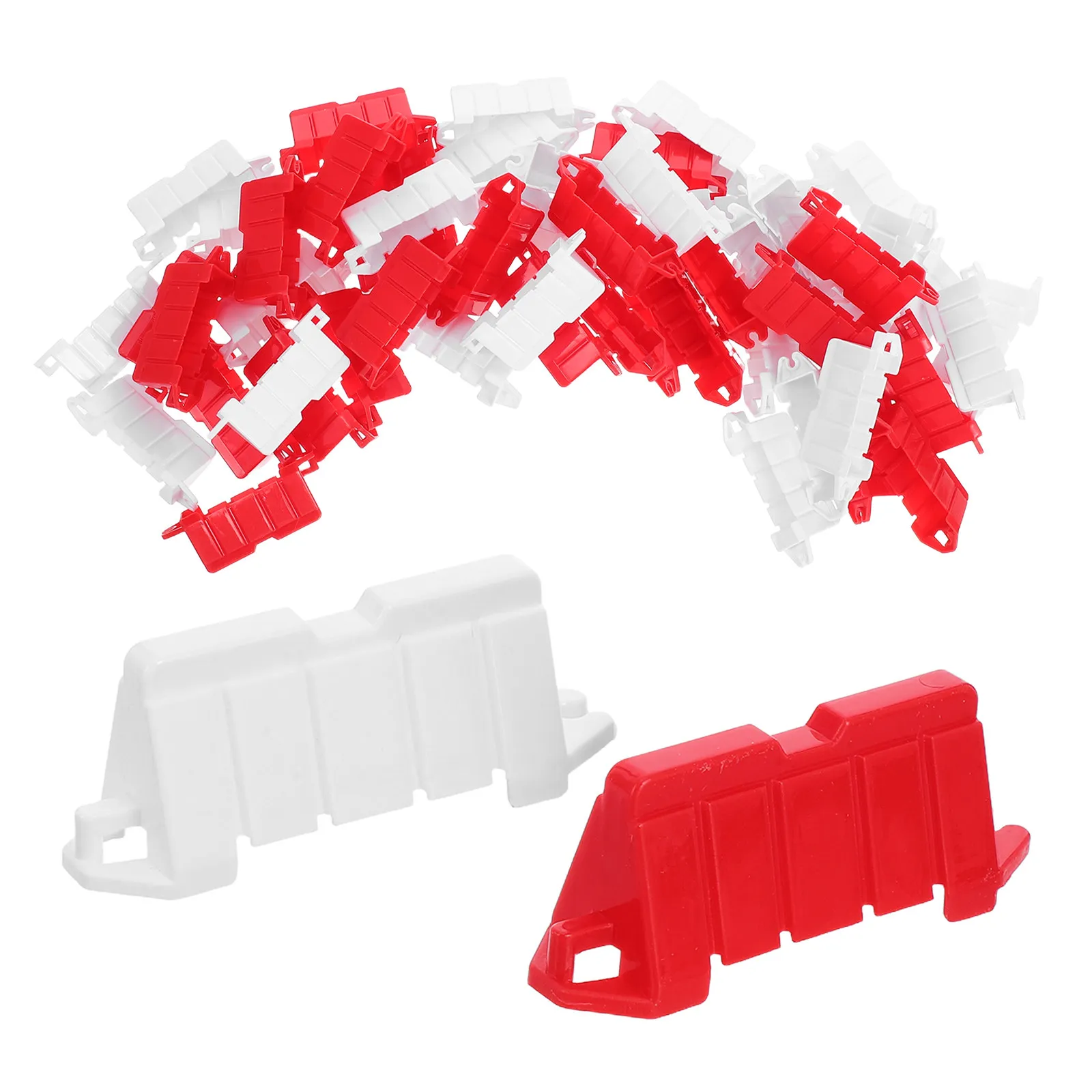 

50Pcs Rc Drift Road Track Barrier Set Racing Roadblock Miniature Traffic Fence Rc Car Race Scene Accessories Roadblocks