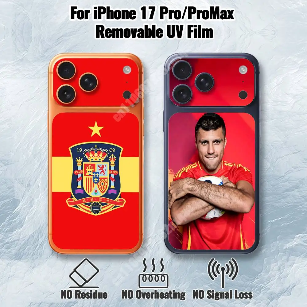 

Spain Football R-Rodrigo-S Removable UV Film for iPhone 17 Pro 17 ProMax Protective Sticker