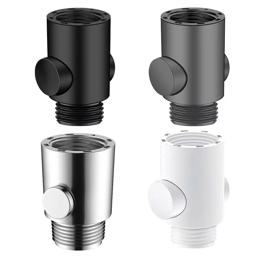 Plastic Shower Head Water Stop Valve One-Button Water Flow Control Shower Flow Stop Valve Shower Head Control Switch