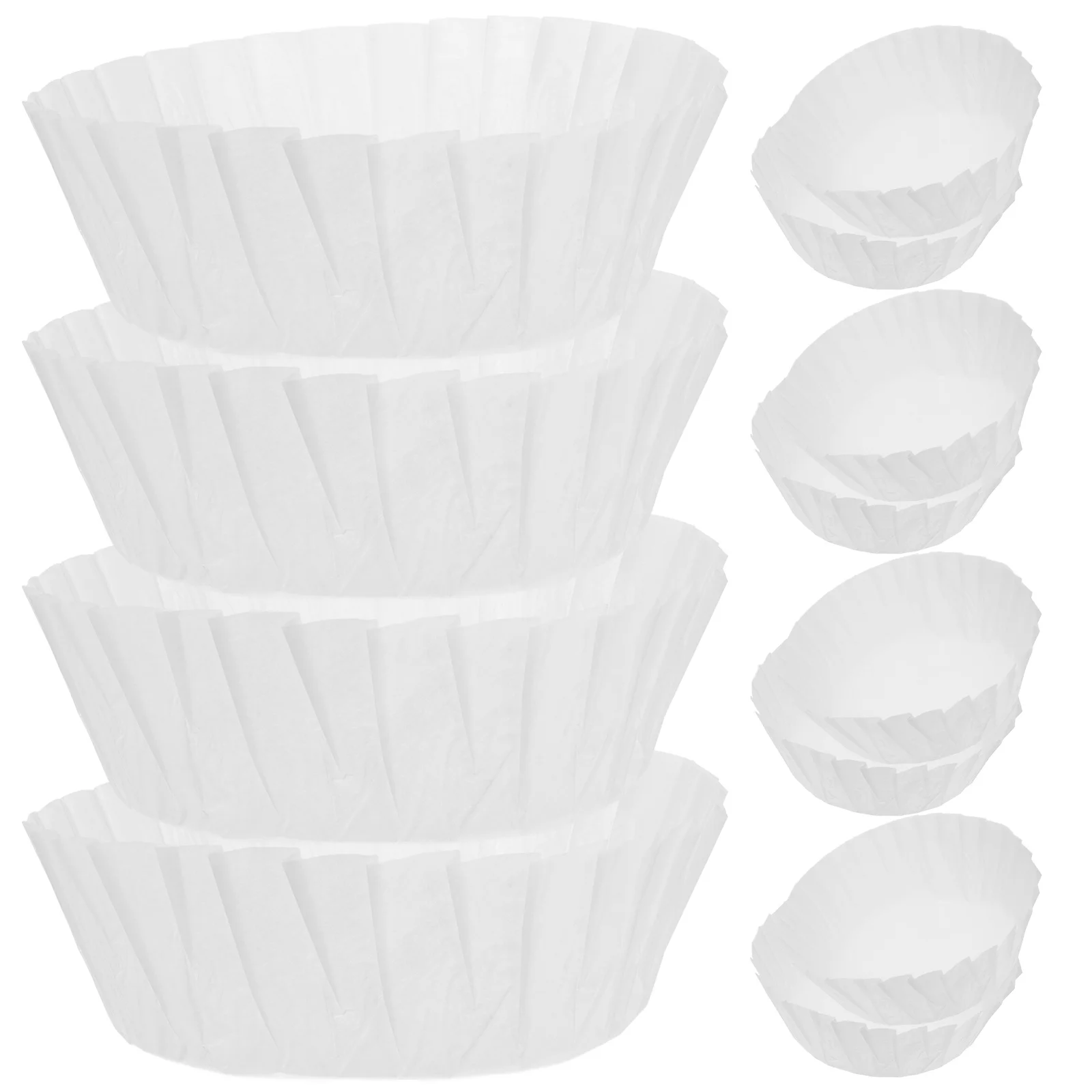 

50 Pcs Oil Paper Cake Paper Tray For Bun Liners Reusable Grease Proof Tray for Baking Dessert Cupcake Packaging