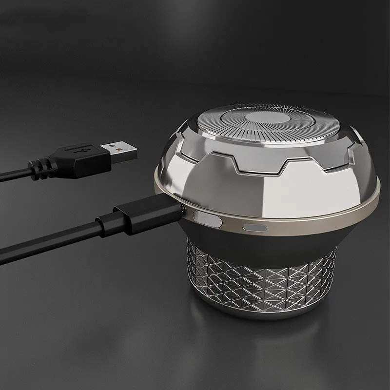 Rasoio elettrico da uomo self-service calvo macchina rasoio ricaricabile USB a doppio uso