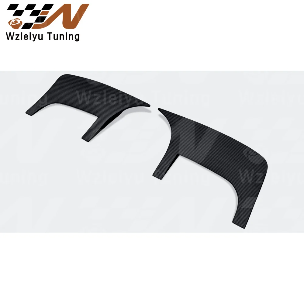 New Style Carbon Fiber Rear Roof Wing Trim Vents Decoration Fit For Tesla Model Y High Quality Fitment