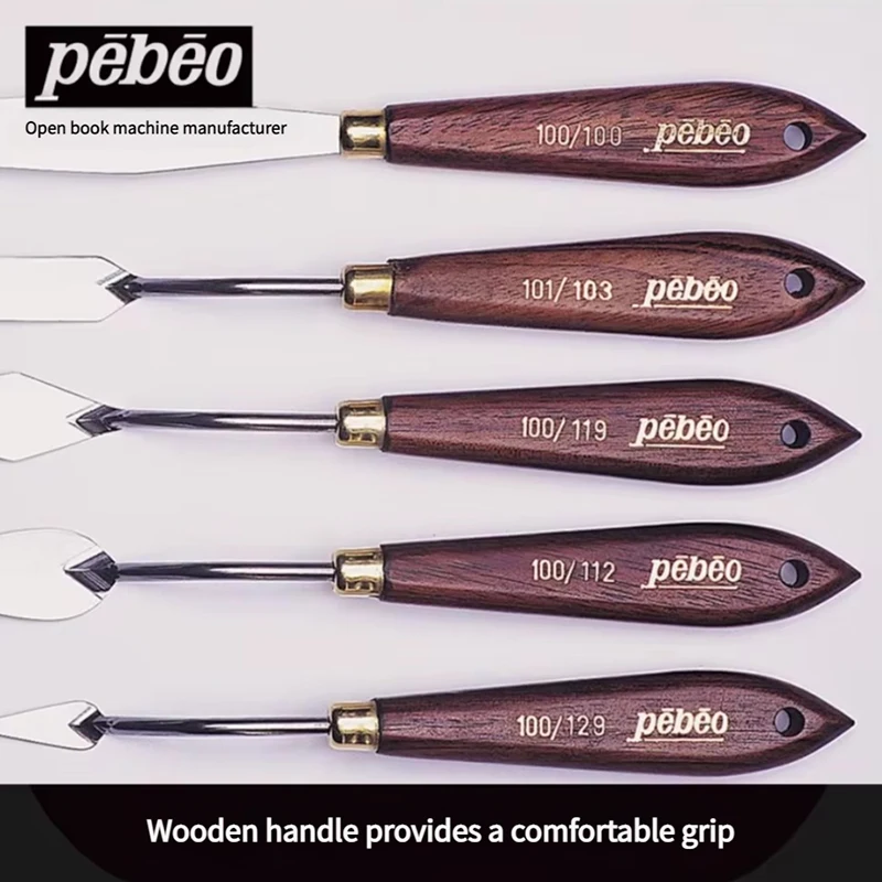 Pebeo 수입 유화 스크레이퍼 수채화 그림, 아크릴 그림, 유화, 안료 혼합 칼에 적합