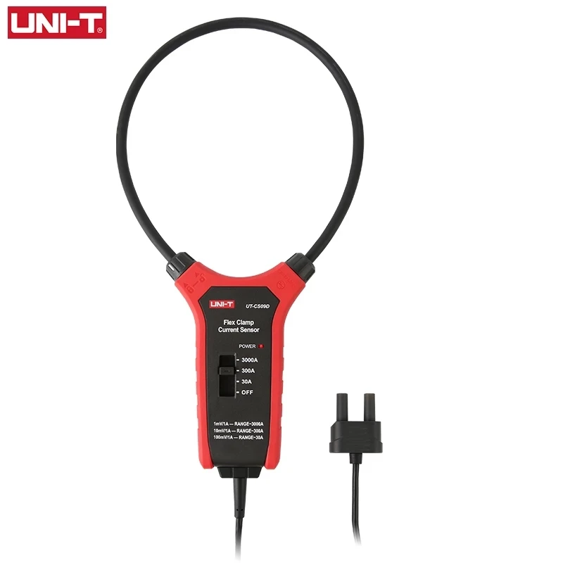 Imagem -03 - Uni-t-ac Corrente Flexível Clamp Meter Medidor de Freqüência Sensor Flex Ut206b Ut208b Ut-cs09d 3000a