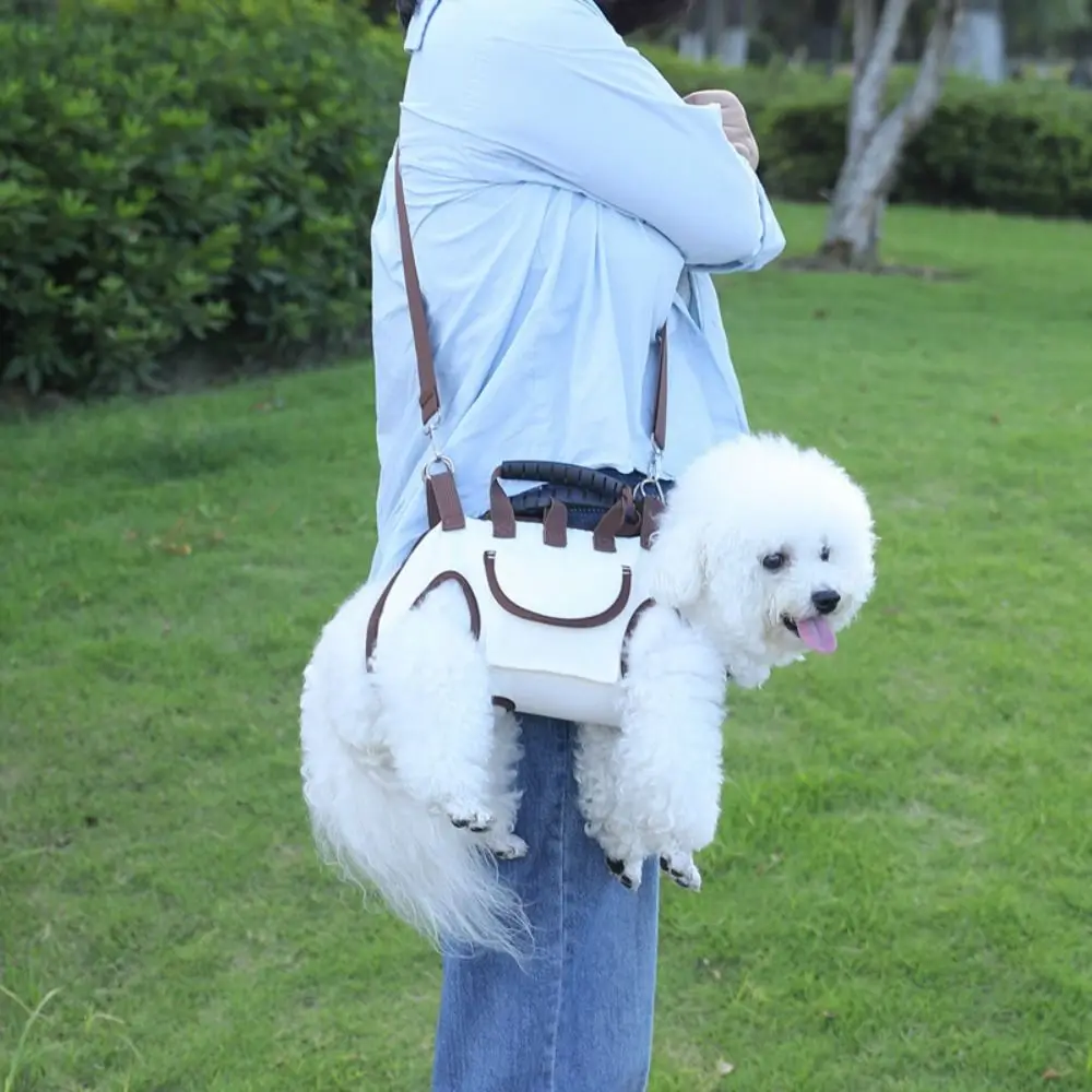 متعددة الوظائف قابل للتعديل الكلب الناقل على ظهره لينة تنفس الكلب نزهة حقيبة مع المقود توفير العمالة الكلب حمل حقيبة ركوب الخيل