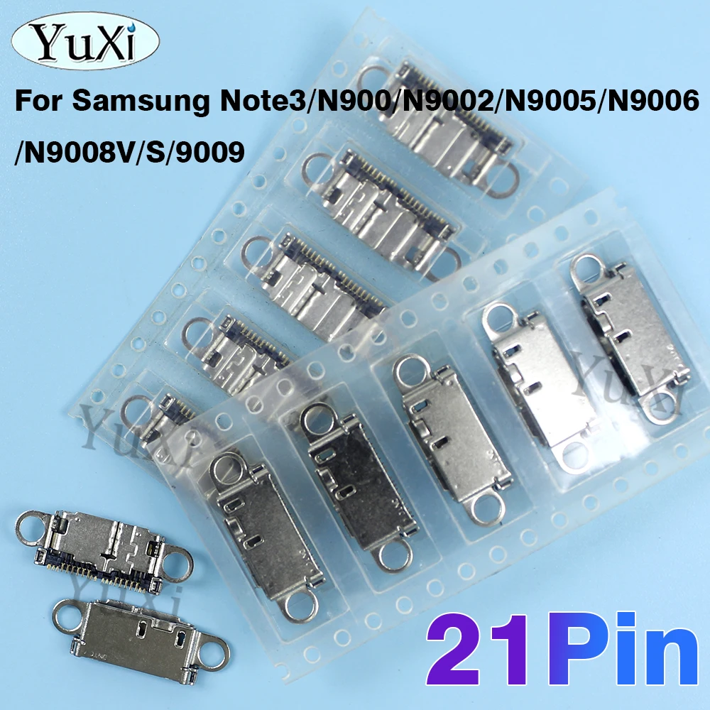 1Pc USB Jack Charging Port Plug Dock Connector 21Pin Micro Socket For Samsung Note3 N900 N9002 N9005 N9006 N9008V S 9009