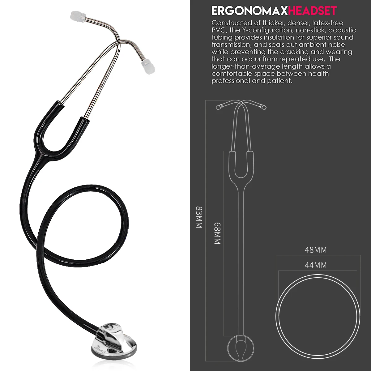 Carent Stethoscope Medical Professional Tunable Cardiology Stethoscope For Doctor Student Vet Nurse Medical Device Health Care