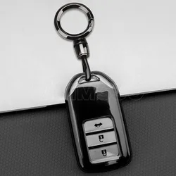 TPU Car Remote Key Case Cover for Honda Accord 9 Crider City 2015 2016 HRV CRV Vezel Spirior Odyssey Civic Fit Jade Accessories