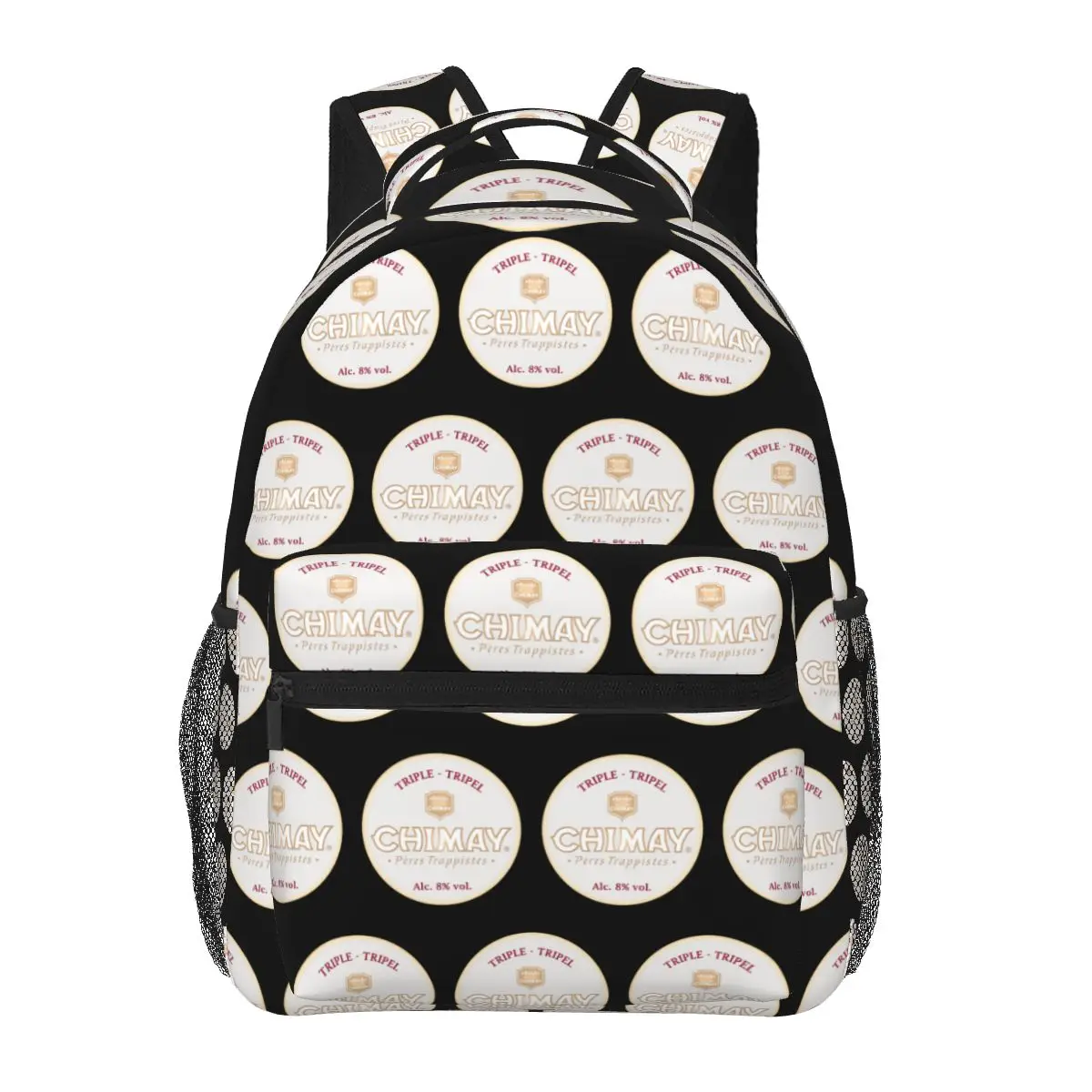 

Drinks To Relax At Night Chimay Backpack Hot Sale Daypack Large Capacity Kids BookBag School Bag Shoulder Bags for Men Women