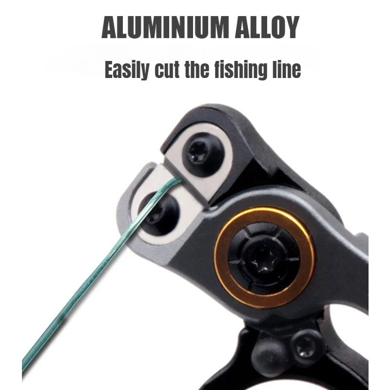 أدوات الصيد في الهواء الطلق سبائك الألومنيوم خط الصيد قطع حاد صغير يسهل حملها أدوات الصيد اختيار متعدد الألوان