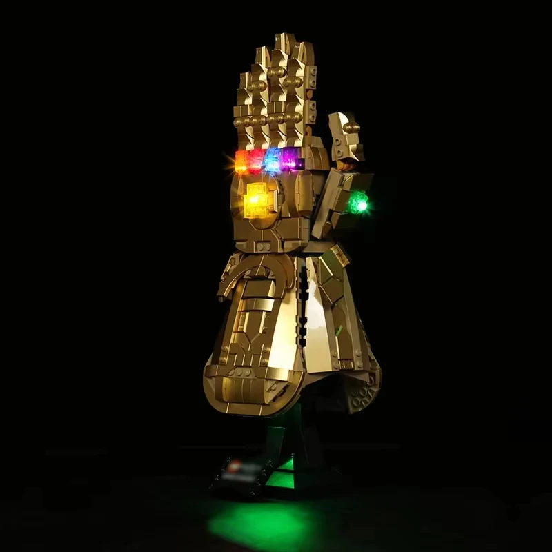 مجموعة إضاءة LED DIY لـ LEGO 76191 Infinity Gauntlet (إضاءة LED فقط، بدون نموذج كتل)